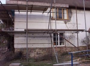 Repairing cracks in exterior walls of period property