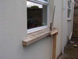 repair to concrete window sill