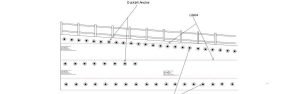 drawing of structural repair specification for ground anchor installation in retaining wall