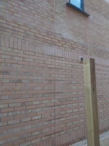 movement joint in brick wall