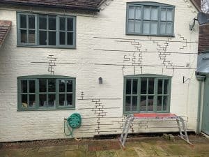 Structural repairs to rear of cottage