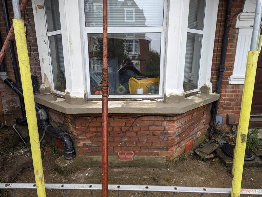 Structural repair of a house in london